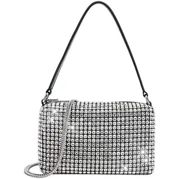 NEW Sparkling Bling Swarovski Crystal Rhinestone Bag Clutch Purse +FREE … - Picture 8 of 17